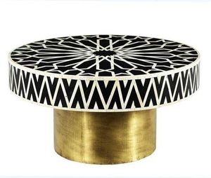 Mesa de Centro Sofisticada con Incrustaciones de Hueso, Muebles de Lujo Hechos a Mano, Superficie Artística de Mosaico, Decoración Elegante para Sala de Estar - Product Image 3