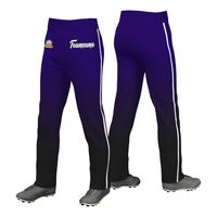 Celana Baseball Gradasi Kuning Oranye Bahan Poliester Cepat Kering Berikat Pinggang Ringan Fleksibel Pakaian Tim Celana Baseball