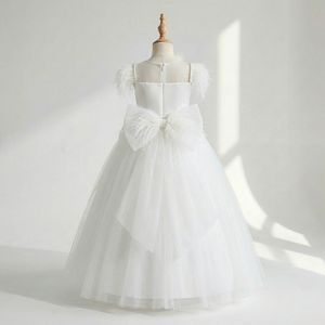 Nouvelle arrivée Robe de soirée princesse à bretelles en plumes de haute qualité pour filles de 8 à 12 ans - Product Image 3