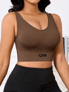 Soutien-gorge de sport à bretelles larges |   Soutien-gorge de sport antichoc pour la musculation |   Haut court de sport à haute performance et élasticité premium - Product Image 4