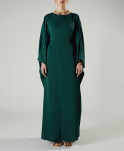 High Quality Modest Turkish Embroidery Beaded Sequined Long Sleeve Abaya Muslim Traditional Handmade Wedding Women Ramadan - Product Image 5