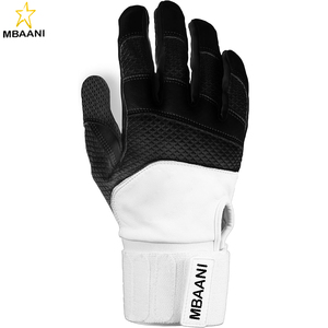 ถุงมือตีเบสบอลแบบมืออาชีพ สายรัดข้อมือแบบพันสองชั้นพิเศษเพื่อการรองรับข้อมือ  ข้อต่อแบบตาข่ายเพื่อความยืดหยุ่น - Product Image 1