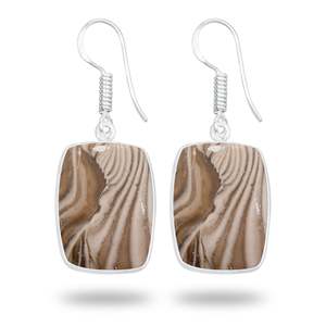 Boucles d'oreilles pendantes en argent sterling 925 avec pierres précieuses de silex multi-coupes de qualité supérieure, bijoux tendance pour femmes - Product Image 1