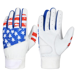 Gants de baseball légers, souples et durables, en cuir antidérapant, avec trous d'aération, double couture, pour jeunes joueurs de softball. - Product Image 1