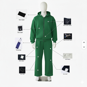 Custom <b>Men</b> Fleece Hoodie Jogger Set 100% Cotton Solid <b>Pullover</b> Tracksuit High Quality Winter Wear - Product Image 5