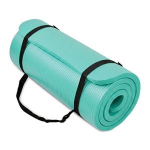 Tapete de Yoga Azul Claro Rectangular de 6 mm de Grosor, TPE Antideslizante, Uso Universal - Product Image 1