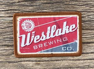 แผ่นปักลาย Westlake Brewing Co รูปทรงสี่เหลี่ยมผืนผ้า ทำจากผ้าสักหลาดไม่ทอ สำหรับติดเสื้อผ้าหรือของขวัญ - Product Image 1