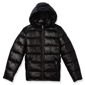 Men's Down <b>Jacket</b> Casual Black Glossy Couple Unisex Hooded Puffer Outwears Man Lightweight <b>Warm</b> Thickened Bread Padded Coat - Product Image 2