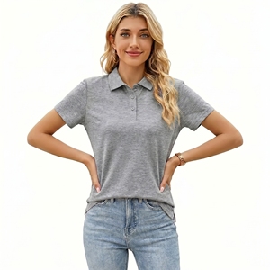 Camisa Polo para Mujer, Manga Corta, Cuello Camisero, 100% Algodón, Informal, para Oficina o Golf, al por Mayor a Precio Económico - Product Image 2