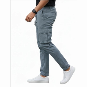Light Grey Relax Bottom <b>Cargo</b> <b>Pants</b> - Product Image 3
