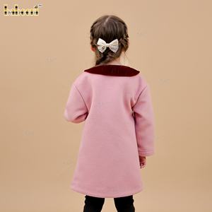 DR4488 Velvet <b>Cherry</b> Casual Coat for Girls 100% Cotton OEKO-TEX Certified Flame Retardant - Product Image 2