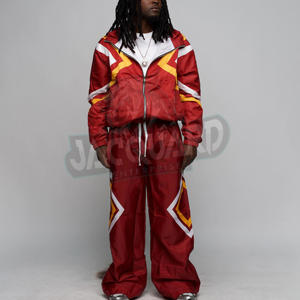 Ensemble de survêtement coupe-vent en nylon avec veste de sport zippée pour l'entraînement et le jogging 2026 - Product Image 2