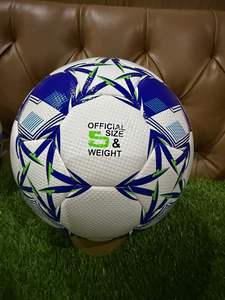 โรงงานขายส่งจากปากีสถาน ราคาถูก รับผลิตตามสั่ง ลูกฟุตบอลฝึกซ้อม หนัง PU เบอร์ 34 5 เย็บด้วยเครื่องจักร - Product Image 5