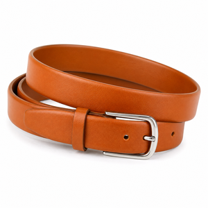 Cinturón de Cuero Genuino para Hombre con Hebilla de Acabado Niquelado, Cinturón Formal de Negocios y Casual, Ancho de 35 mm - Product Image 2
