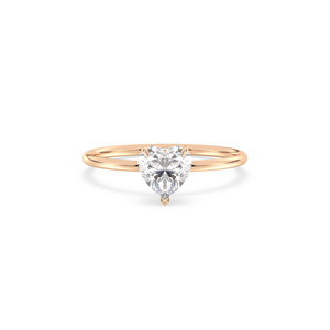 Bagues en or massif 14 carats certifiées REYES IGI, forme cœur, diamant de laboratoire HPHT CVD de 1,07 carat, pour femmes, cadeau de fiançailles, bijoux. - Product Image 2