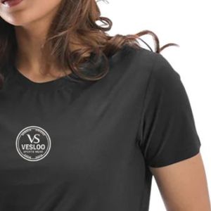 <b>Women's</b> Training T-Shirt Black Color Breathable Quick Dry Lightweight Sports Gym Fitness Workout Running Athletic Activewear <b>Top</b> - Product Image 5