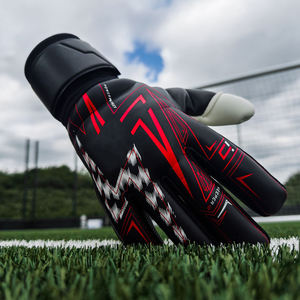 ถุงมือผู้รักษาประตูฟุตซอลแบบมืออาชีพ ทำจากยางลาเท็กซ์ ระบายอากาศได้ดี เหมาะสำหรับกีฬากลางแจ้ง สายรัดข้อมือปรับได้ ดีไซน์แบบเต็มนิ้ว สำหรับทุกเพศ - Product Image 4