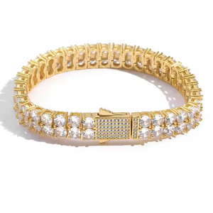 Collier chaîne tennis en moissanite de qualité supérieure, taille brillant rond, bijoux de luxe tendance pour hommes et femmes, cadeau de mariage - Product Image 2