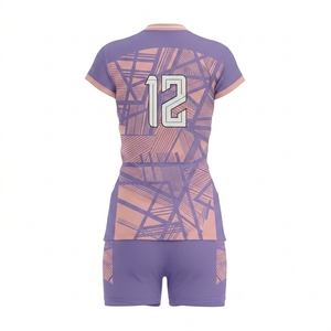 Conjunto de Uniforme de Voleibol Personalizado, Transpirable, de Secado Rápido, con Malla, Impresión por Sublimación, 100% Poliéster, Unisex, al por Mayor - Product Image 3