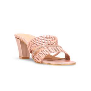 Pink Heeled Formal <b>Sandal</b> FR8181 - Product Image 2