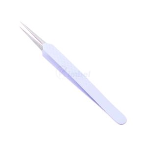 Pince à épiler bleu clair pour extensions de cils, haute précision, droite, pour isolation, fournitures professionnelles pour artistes en cils - Product Image 1