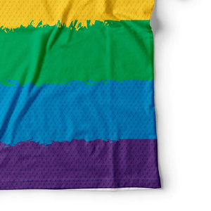 T-shirt personnalisé en polyester à rayures arc-en-ciel 3D, sublimation, motif coloré LGBT Pride, vêtements d'été, t-shirts par sublimation - Product Image 5