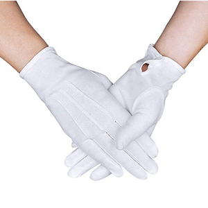 Gants d'inspection en coton 100 % personnalisables avec logo, longueur poignet, séchage rapide, style uni, haute qualité 2026 - Product Image 6