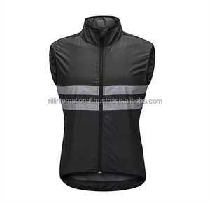 WOSAWE Men <b>Reflective</b> Breathable Windproof <b>Cycling</b> Vest Night Safety Lightweight Bike Gilet for Outdoor Sports - Product Image 3