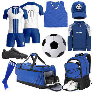 Uniformes de Fútbol Personalizados al por Mayor de Club Hub Industries, Conjunto de Camiseta de Fútbol Transpirable 100% Poliéster 180g, Nombre y Número del Equipo - Product Image 1