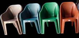 Silla Anax Box de Plástico para Sala de Estar, ANAX 0191, Silla con Respaldo Sólido, Apilable, Impermeable, Ecológica, para Dormitorio, Parque - Product Image 3