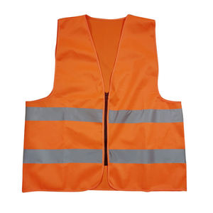 Gilet de sécurité haute visibilité NESTA SPORTS, jaune, en polyester tricoté, logo personnalisable, vêtements de travail respirants - Product Image 1