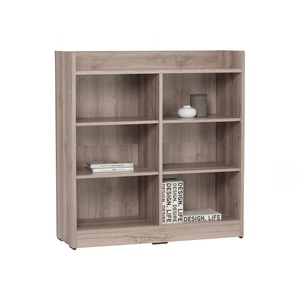 Modern Panel Wood <b>Bookcase</b> Storage Cabinet <b>Open</b> Shelf Organizer for Living Room Home Office - Product Image 2