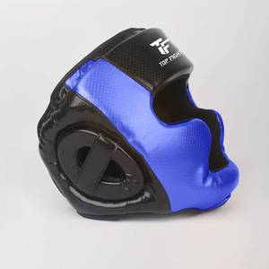 Headgear Red Black PU Sparring <b>Training</b> <b>Head</b> Guard Hook Loop Closure Breathable Adult Martial Arts Gear - Product Image 2