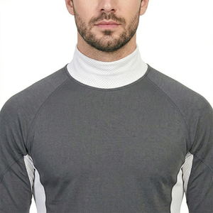 <b>Men's</b> Athletic <b>Compression</b> Mock Neck Long Sleeve <b>Shirt</b> <b>Men's</b> Sports Fitness Long Sleeve T-<b>Shirt</b> Quick-Dry <b>Compression</b> <b>Shirt</b> <b>Men</b> - Product Image 4