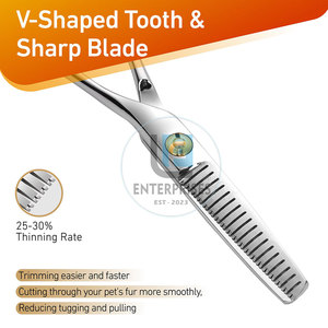 New Design Custom Size Stainless Steel Professional <b>Thinning</b> Scissors-Durable Low Price Haircut Tool - Product Image 6