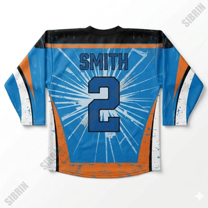 Jersey de Hockey Sublimado Personalizado de Primera Calidad Sibrin | 100% poliéster, número de equipo personalizado, todos los tamaños |   Uniforme de Hockey Juvenil - Product Image 2