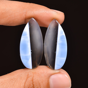 โอปอลสีน้ำเงินธรรมชาติจากโอวีฮี  แบบเม็ดเดี่ยว ขายส่ง คุณภาพดี FAIJAN GEMS แหล่งกำเนิดราชสถาน รับรองโดยบุคคลที่สาม - Product Image 2