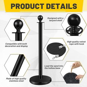 Barriere per Eventi e Feste in Diverse Colorazioni e Dimensioni, Barriere per il Controllo della Folla e Pali per Tappeti Rossi - Product Image 5
