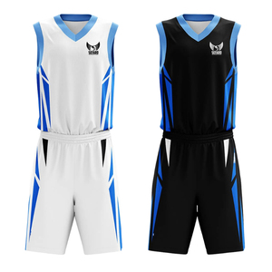 Dernier design d'uniforme de basket-ball réversible pour jeunes, fabriqué au Pakistan, uniforme de basket-ball réversible - Product Image 1