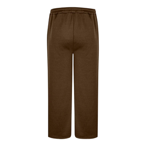 Men's <b>Brown</b> Cotton Sweatpants Elastic Waist And Drawstring Closure Casual <b>Jogger</b> Pants Side Pockets Breathable Midweight Knitted - Product Image 2