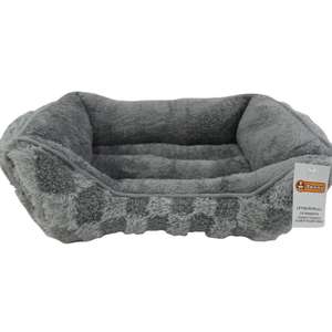 Cuccia Calda per Cani con Design a Quadri Grigio e Marrone Disponibile in 3 Misure per Animali Domestici - Product Image 2