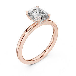 Anillo de Compromiso de Oro Amarillo de 14K con Diamante Cultivado en Laboratorio de Corte Radiante de 2.07 Ct para Mujer |   Diamante Cultivado Nuevo con Certificación IGI - Product Image 6