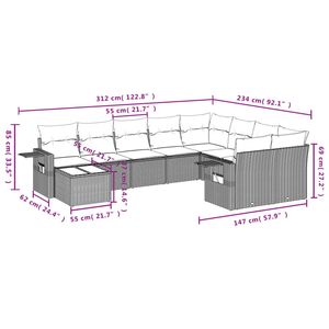 ชุดโซฟาสีครีมไวท์สำหรับสวน - Product Image 3