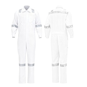 Combinaison de sécurité ignifuge pour hommes |   Uniforme de travail à manches longues orange |   Polyester et coton personnalisables - Product Image 1