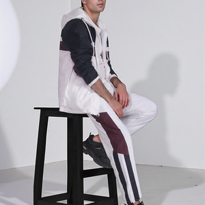 Ensemble de sport 2 pièces pour homme, imperméable et respirant, avec capuche, haut à manches longues zippé et pantalon, idéal pour l'hiver (Marque Blanche) - Product Image 6