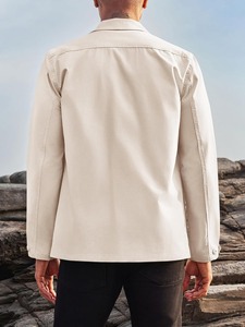 Chaqueta de Trabajo Estilo Utilitario para Hombre, Personalizable, Resistente al Viento, con Múltiples Bolsillos y Cierre Completo - Product Image 2