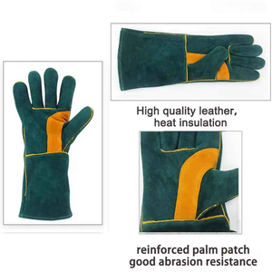 Gants de soudage de dernière génération, résistants à la chaleur extrême, gants de travail pour soudeurs, gants de sécurité en cuir respirant de qualité supérieure - Product Image 3