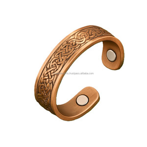 Anillo magnético de cobre hecho a mano para aliviar el dolor de la salud articular y mejorar la circulación - Product Image 4