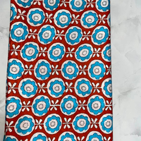 Tela de algodón floral estampada a mano, textil de algodón hecho a mano en India, tela tradicional Sanganeri al por mayor