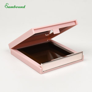Manufacturer Replaceable Square <b>Empty</b> Powder Compact 8ml High-End Cosmetic Case With Gradient Spray Paint Silk Screen Logo OEM - Product Image 3